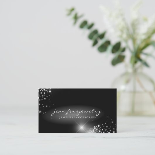シルバージュエリー ダイヤモンド 名刺 (スタンド正面)