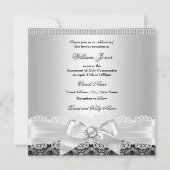 シルバージュエルクロスボーイファースト聖餐式 招待状 (裏面)