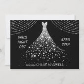 シルバージュエルドレスバチェロレッテ招待状 招待状 (正面)