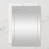 シルバージュエル&グリッター 25周年結婚記念日 招待状 (裏面)