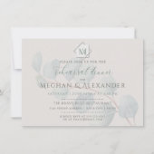 シルバージユーカリ結婚リハーサルディナー 招待状 (正面)
