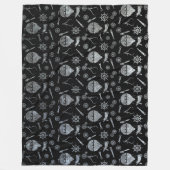 シルバージンクスチームパンクバルーンテーマ フリースブランケット (正面)