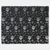 シルバージンクスチームパンクバルーンテーマ フリースブランケット (正面(横))