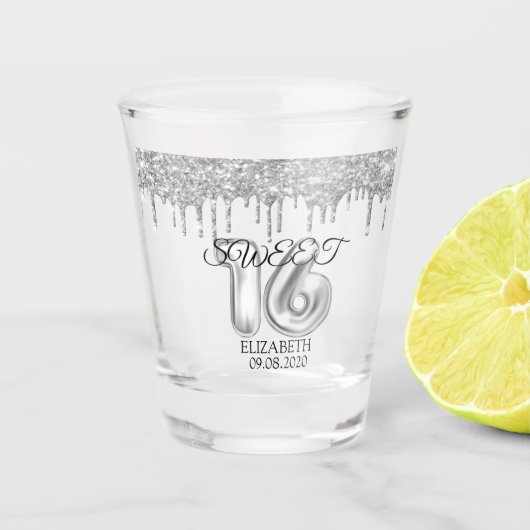 シルバースウィート16グリッタードリップ ショットグラス (正面)