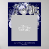 シルバースウィート16バルーン写真プロップブルー王室のプ ポスター (正面)