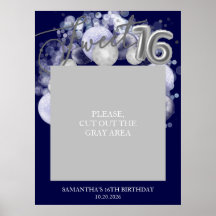 シルバースウィート16バルーン写真プロップブルー王室のプ