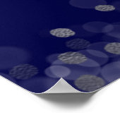 シルバースウィート16バルーン王室のブルーウェルカムサイン ポスター (角)