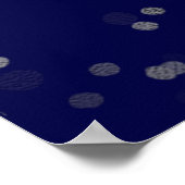 シルバースウィート16バルーン王室のブルーウェルカムサイン ポスター (角)