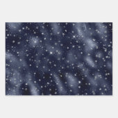 シルバースエレガントターズクリスマス ラッピングペーパーシート (正面)