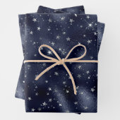 シルバースエレガントターズクリスマス ラッピングペーパーシート (インサイチュ)