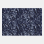 シルバースエレガントターズクリスマス ラッピングペーパーシート (正面3)