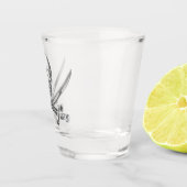 シルバースカルとクロス剣 ショットグラス (右)