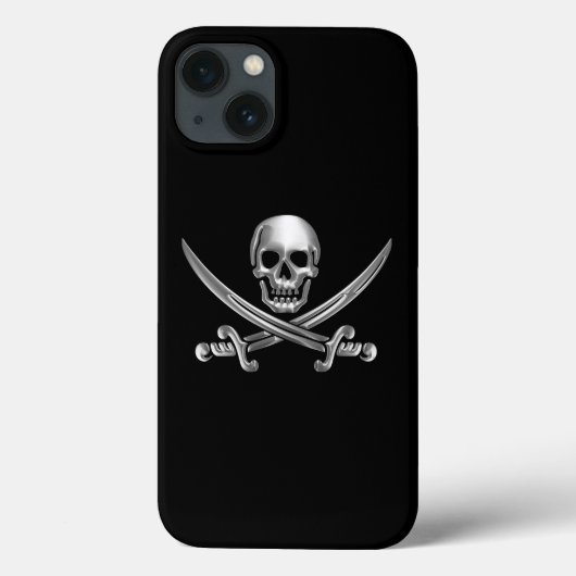 シルバースカルとクロス剣 Case-Mate iPhoneケース (裏面)