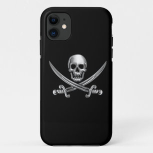 シルバースカルとクロス剣 iPhone 11 ケース