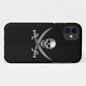 シルバースカルとクロス剣 Case-Mate iPhoneケース (裏面(横))