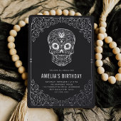 シルバースカルディアデロスミュートスバースデーパーティー 箔招待状