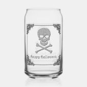 シルバースカル&クロスボーンハロウィーン ガラス缶 (裏面)