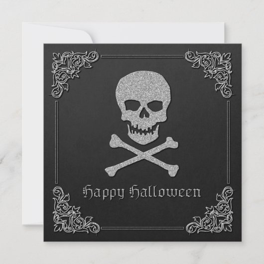 シルバースカル&クロスボーンハロウィーン 招待状 (正面)