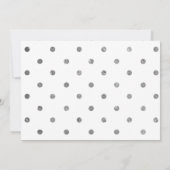 シルバースクお洒落リプト写真卒業カード セーブザデート (裏面)