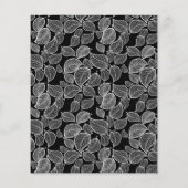 シルバースクラッ葉ブック紙に白い手書き (裏面)