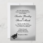 シルバースクリーンシアターテーマ結婚式招待状 招待状 (正面)