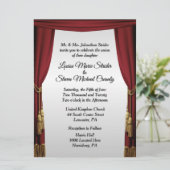 シルバースクリーンムービーテーマ結婚式招待状 招待状 (スタンド正面)