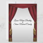 シルバースクリーンムービーテーマ結婚式招待状 招待状 (裏面)