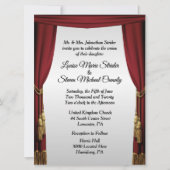 シルバースクリーンムービーテーマ結婚式招待状 招待状 (正面)