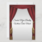 シルバースクリーンムービーテーマ結婚式招待状 招待状 (裏面)