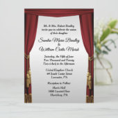 シルバースクリーンムービーテーマ結婚式招待状 招待状 (スタンド正面)