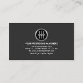 シルバースタイリッシュギタープロフェッショナルDJ 名刺 (裏面)