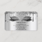 シルバースタイリッシュグリッターが睫毛を滴らせる 名刺 (裏面)