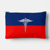 シルバースタイルカドゥセウス医療シンボルリーグ アクセサリーポーチ (正面)