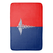 シルバースタイルカドゥセウス医療シンボルリーグ バスマット (正面縦)