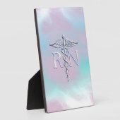 シルバースタイルRNカドゥセウスメディカルマザーパール フォトプラーク (側面)