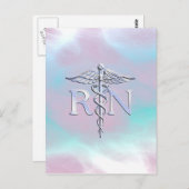 シルバースタイルRNカドゥセウスメディカルマザーパール ポストカード (正面/裏面)