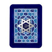 シルバースターオブデイヴィッド(ユダヤ教)メノラーユダヤ祭日ギフト マグネット (縦)