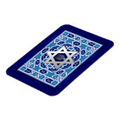 シルバースターオブデイヴィッド(ユダヤ教)メノラーユダヤ祭日ギフト マグネット (左側)