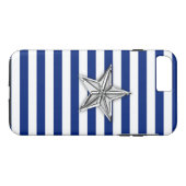 シルバースターストライプオン Case-Mate iPhoneケース (裏面(横))