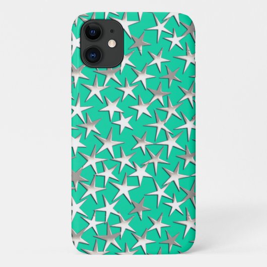 シルバースターズオンターコイズ Case-Mate iPhoneケース (裏面)