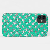 シルバースターズオンターコイズ Case-Mate iPhoneケース (裏面(横))
