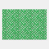 シルバースターズオン、パープル、コバルトブルー、エメラルド ラッピングペーパーシート (正面3)