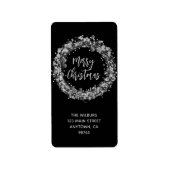 シルバースターズクリスマス差出人住所 ラベル (正面)