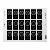 シルバースターズクリスマス差出人住所 ラベル (フルシート)