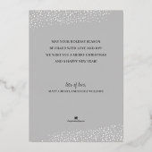 シルバースターズクリスマス 箔招待状 (裏面)