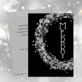 シルバースターズクリスマス 箔招待状
