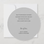 シルバースターズメリークリスマスグリーティングカード サンキューカード (裏面)