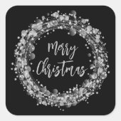 シルバースターズメリークリスマス スクエアシール (正面)