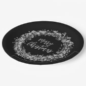 シルバースターズメリークリスマス ペーパープレート (アングル)