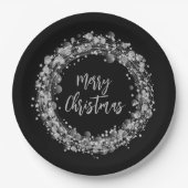 シルバースターズメリークリスマス ペーパープレート (正面)
